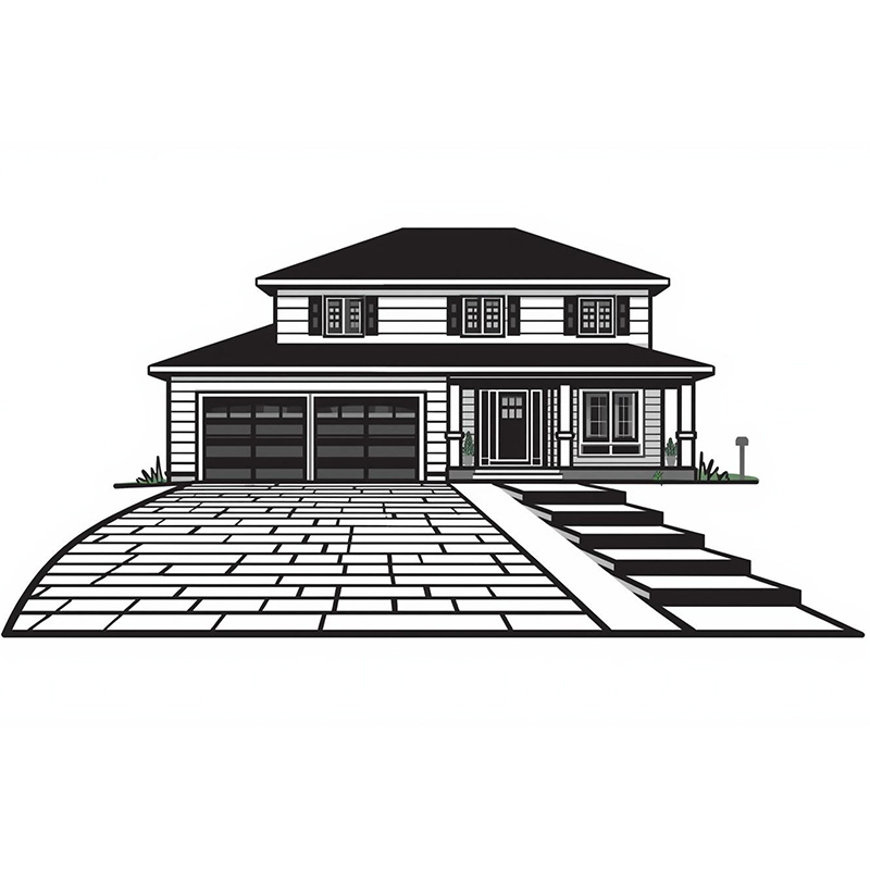 driveway and entrance icon